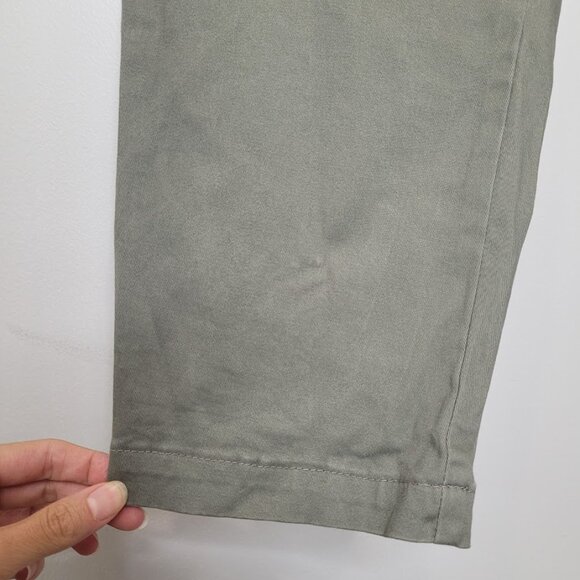 A New Day High Waisted Utility Sage Olive Green Tapered Leg Pants Trousers 8 Tan - Picture 6 of 11